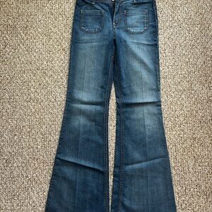 Women's Blue Flared Jeans